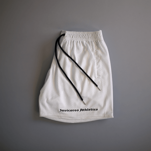 Flow Set Mesh Shorts - White-Invicoros