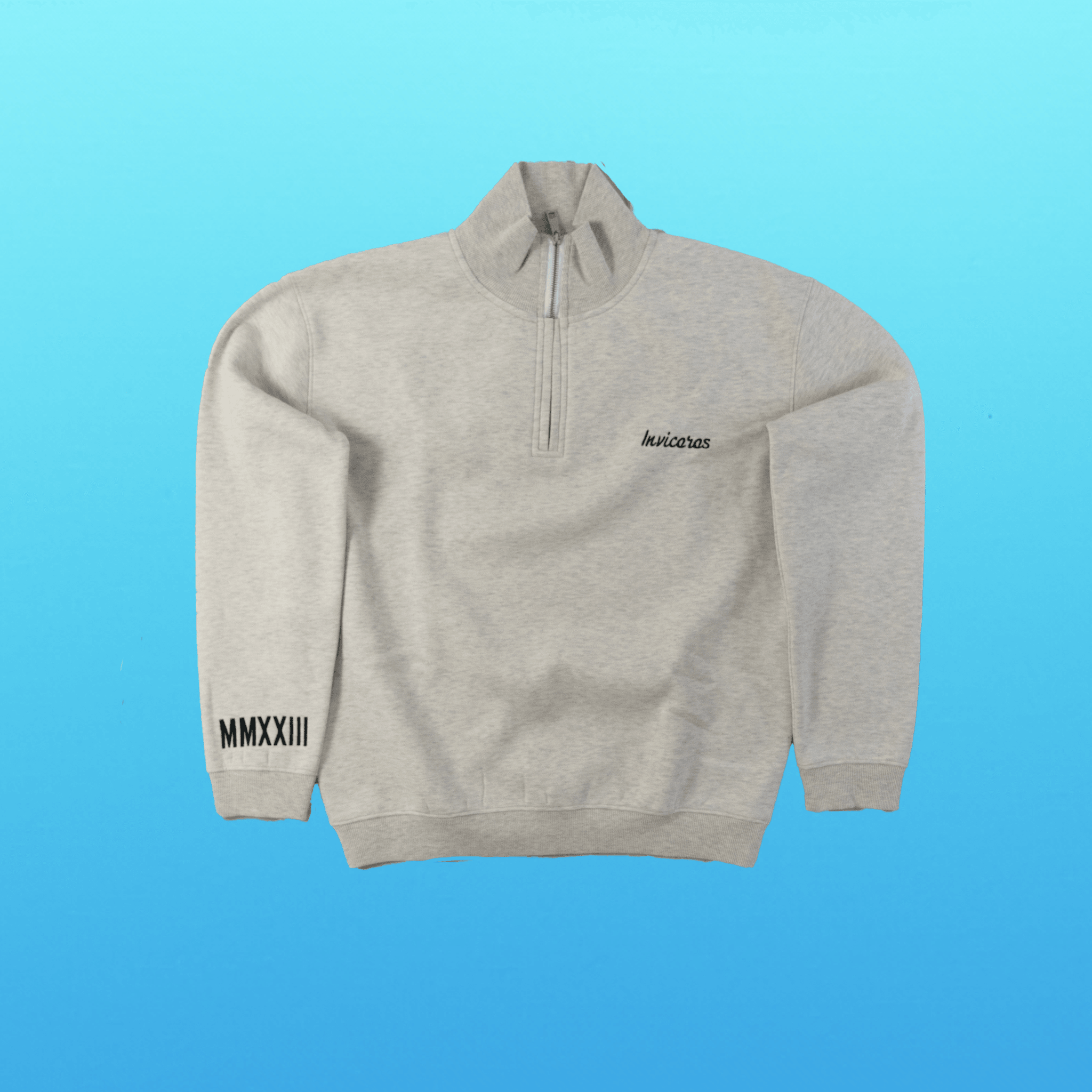 CLOUD SUPERSIZED QUARTERZIP - Oat- Meal-Invicoros  