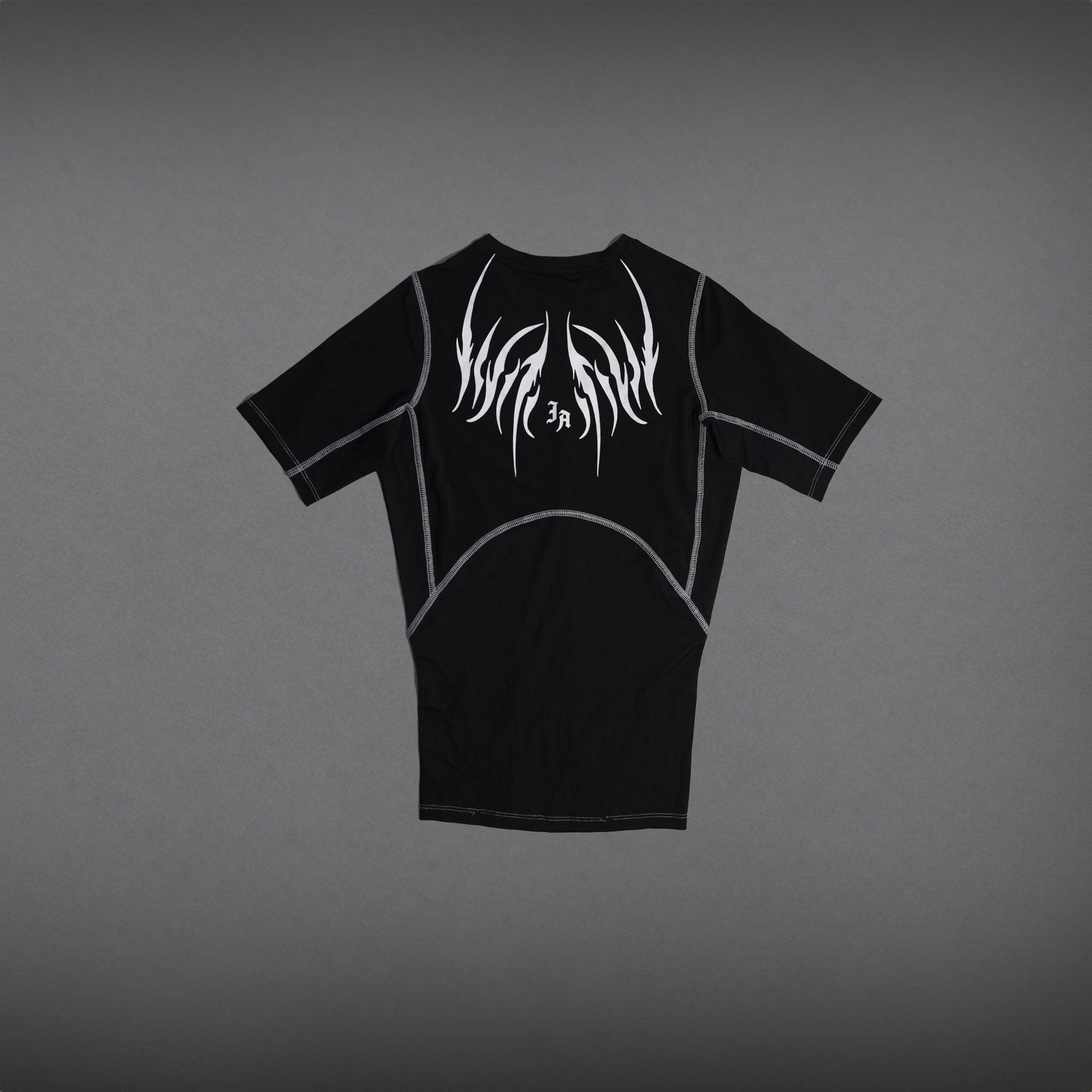 RETRIBUTION SHORT SLEEVE COMPRESSION - BLACK-Invicoros