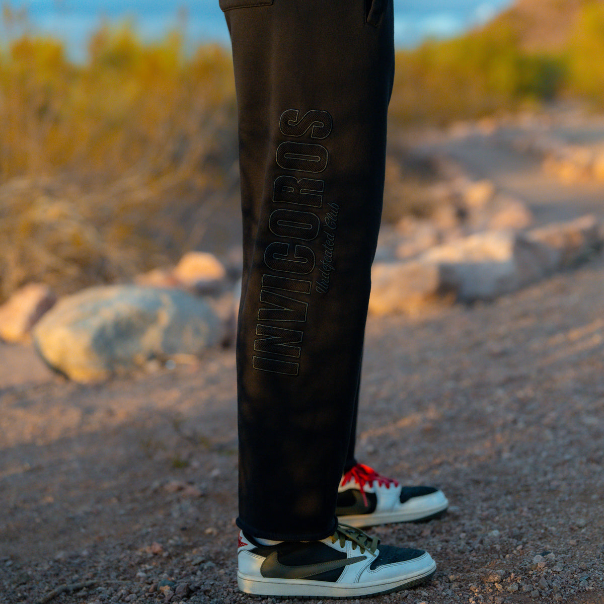 TIMEFADE STRAIGHT FIT PANT [BLACK]-Invicoros