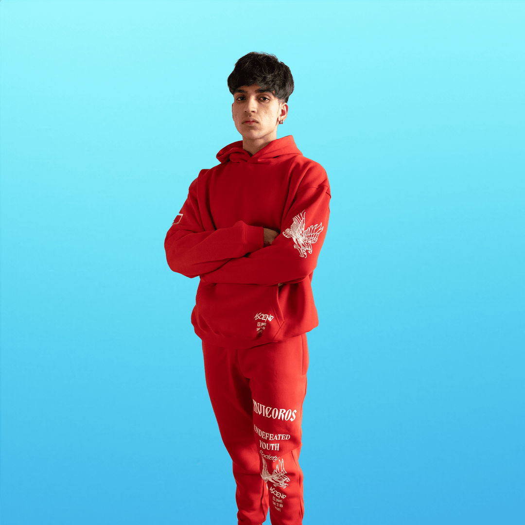ASCEND HOODIE - RED-Invicoros Athletics 