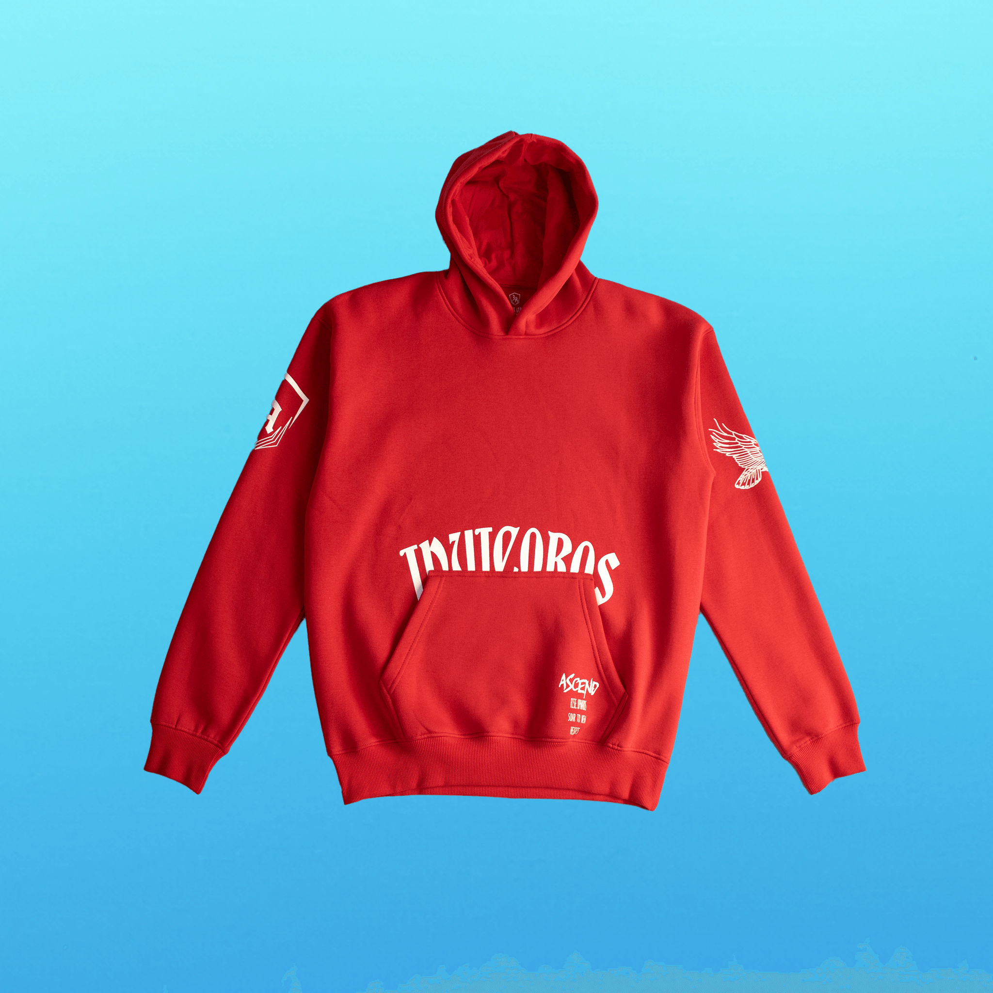 ASCEND HOODIE - RED-Invicoros  