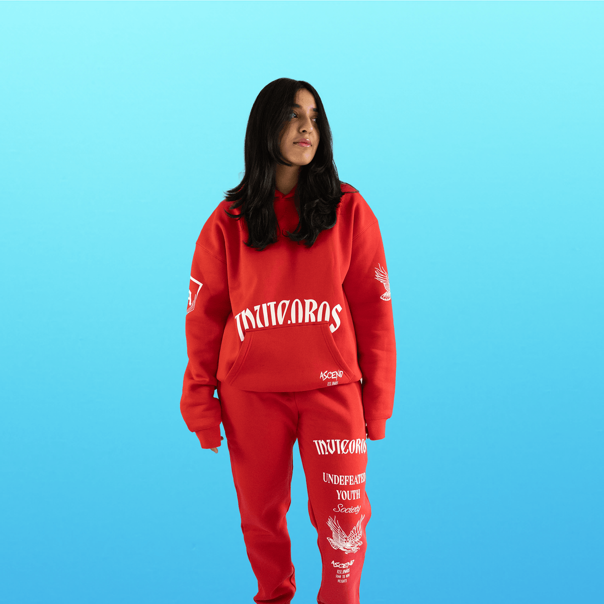 ASCEND HOODIE - RED-Invicoros  