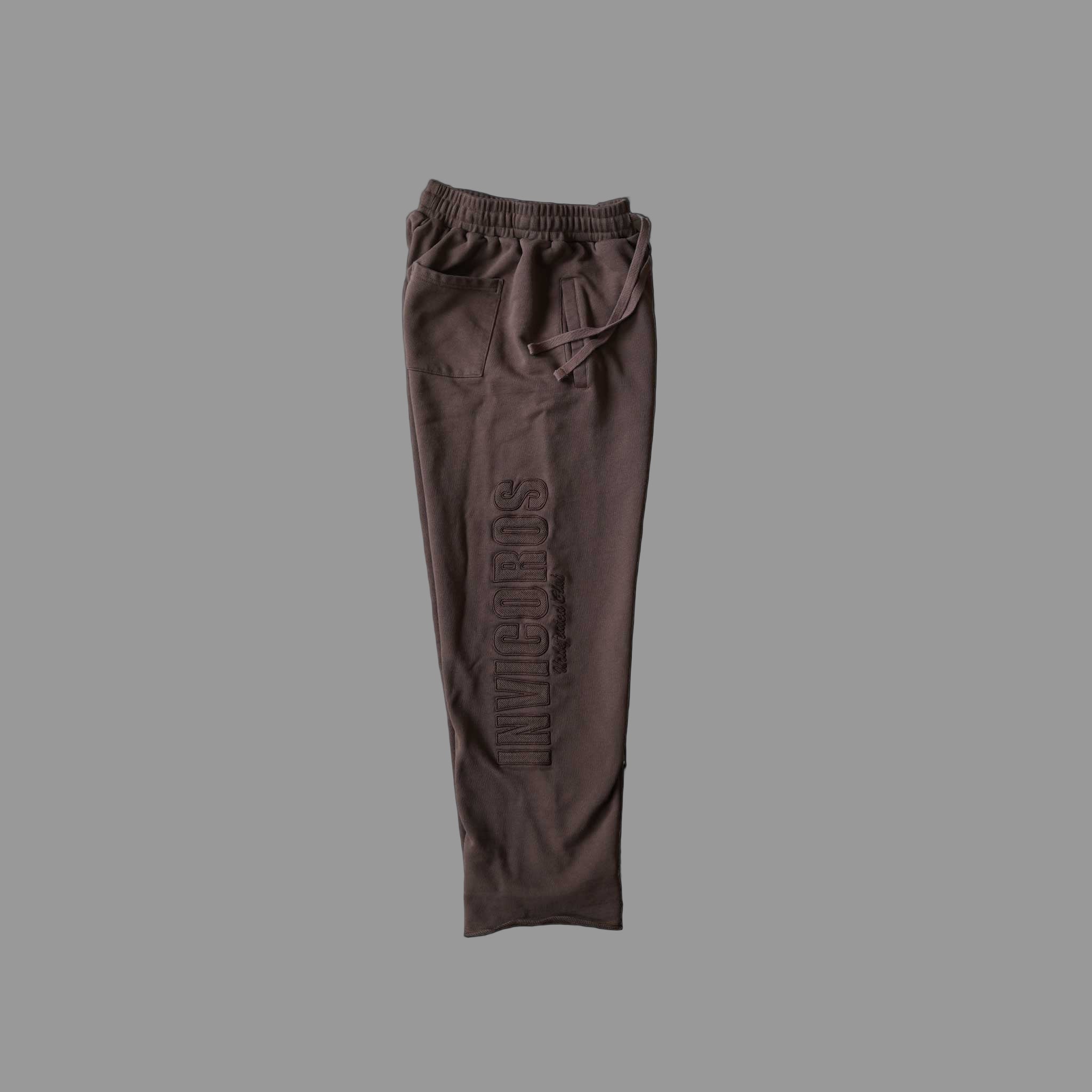 TIMEFADE STRAIGHT FIT PANT [BROWN]-Invicoros