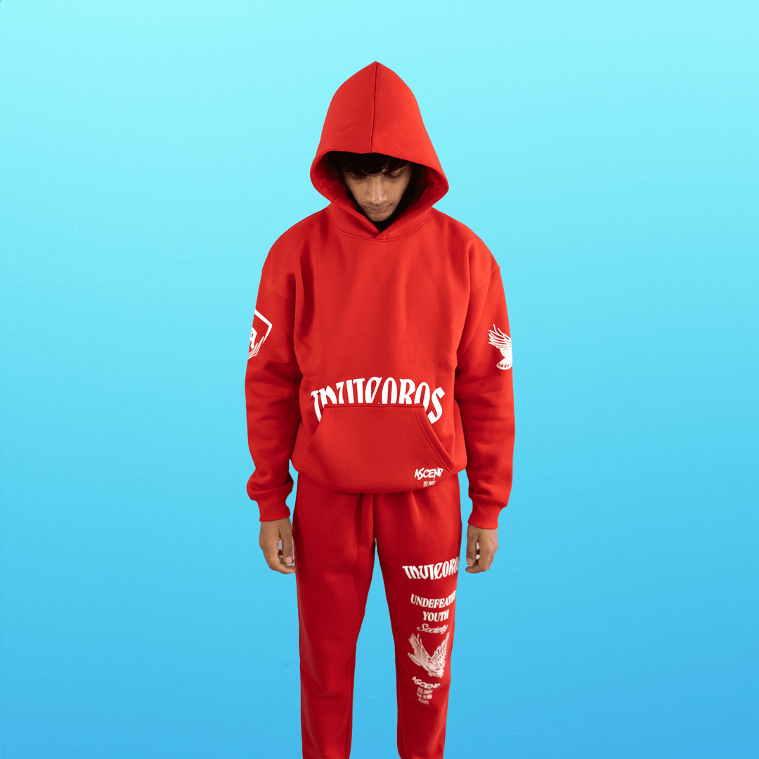 ASCEND HOODIE - RED-Invicoros Athletics 