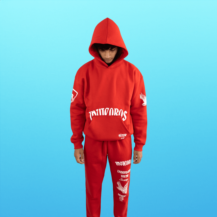ASCEND HOODIE - RED-Invicoros Athletics 